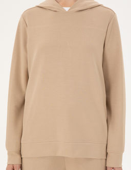 Bej Oversize Modal Kuma_ Sweatshirt - Pierre cardin фото 6