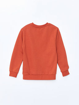 Bisiklet Yaka Basic Uzun Kollu Erkek ?ocuk Sweatshirt - Waikiki фото 3