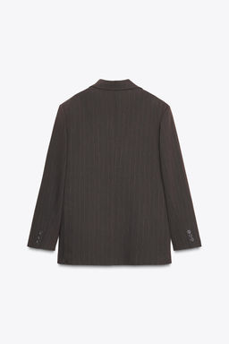 OVERSIZE PINSTRIPE BLAZER - Zara фото 7
