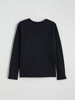 Bisiklet Yaka Basic K?z ?ocuk Ti??rt