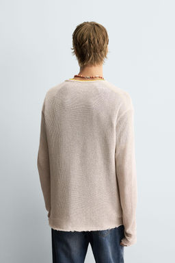 TEXTURED KNIT SWEATER - Zara фото 3