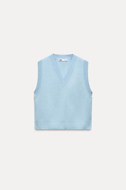 PLAIN KNIT VEST - Zara фото 14