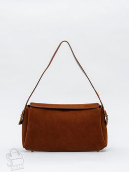 Сумка женская кожаная 1103M brown Polina&Eiterou  в Новосибирске