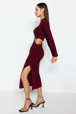 TRENDYOLMILLA Siyah Pencere /Cut Out Detayl? S?k Abiye Elbise TPRAW24EL00297 фото 13