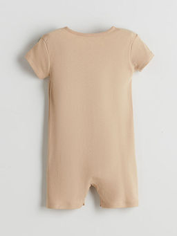 Bisiklet Yaka Bask?l? Erkek Bebek Tulum