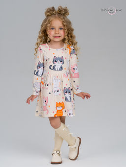 Платье Эля солнечные котики