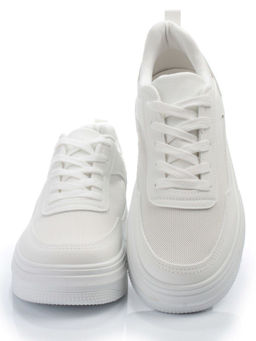 05-6180-36 WHITE Кроссовки женские (искусственные материалы) - No name фото 13