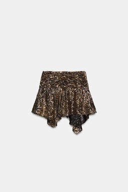 ASYMMETRIC SEQUINNED SKORT - Zara фото 9