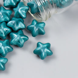 Сургуч в гранулах в баночке Звёздочки хвойный перламутр 16 гр 7х3х3 см - Арт узор фото 3