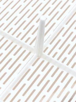 Лоток для кошек ALTA, 50×38×13.5 см, с сеткой, плвстик, белый, бежевый