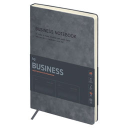Ежедневник BG недатир. А5 136л. кожзам "Business. Grey" (DuA5_61338) серый