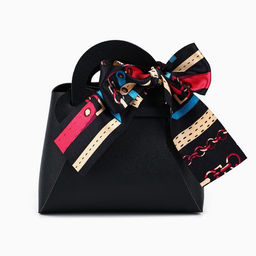 Цена за 2 шт. Сумочка подарочная «Чёрная», 12×13×5.5 см