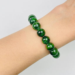 Браслет из камня Хромдиопсид