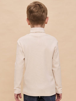 PELICAN, джемпер для мальчиков, Молочный  фото 3