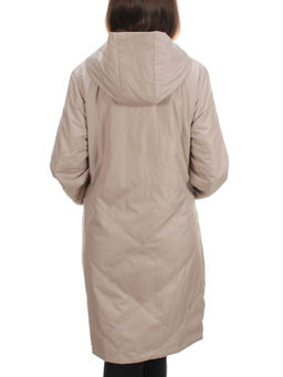 22098 BEIGE Куртка демисезонная двухсторонняя женская (80 гр. синтепон) - Фабричный китай фото 5