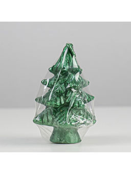 Свеча декоративная «Ёлочка», 7 см, зелёная, МИКС