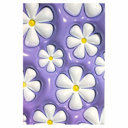 Тетрадь, 32 л. дизайнерский блок(клетка), арт. 70431/ 3D-РОМАШКИ/ 141х215 мм, А5 мягкий переплёт (2