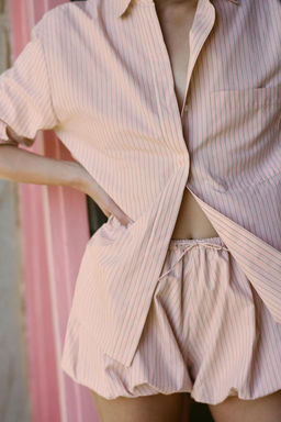 STRIPED CULOTTES SHORTS