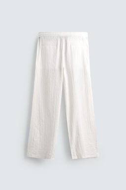 TEXTURED RELAXED FIT TROUSERS - Zara фото 7