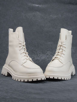 04-M3-886 BEIGE Ботинки зимние женские (натуральная кожа, натуральный мех)