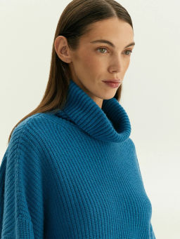Свитер с высоким воротником из смесовой шерсти, B3042/ondine - Emka фото 3