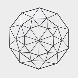 Фруктовница Доляна «Геометрия», чёрная