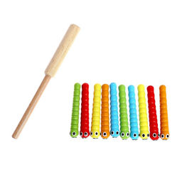 Магнитная рыбалка «Удочка и червяки», 10 червячков, удочка