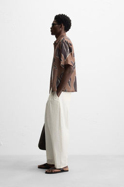 LEAF PRINT SHIRT - Zara фото 4