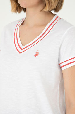 Женская белая футболка - U.s. polo assn фото 7