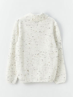 ?al Yaka Desenli Uzun Kollu Erkek ?ocuk Triko Kazak - Waikiki фото 2