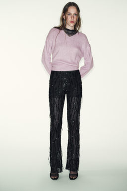 FLARE SEQUIN LEGGINGS