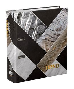 Expert Complete Регистратор ламинир. Wood&Stone 75 мм 10 шт. Trend A4 арочный механ. глянцевый гранит EC752702