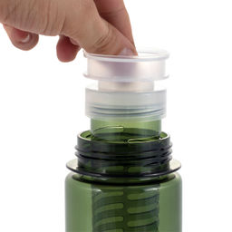 Бутылка спортивная для воды 750мл из пластика (тритан) (тёмный, тёмно-зелёный, бордовый) (2304) /KAM - Kamille фото 5