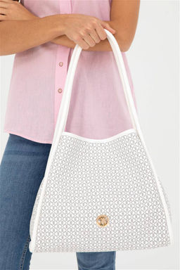 U. S. Polo Assn / Женская белая сумка через плечо - U.s. polo assn фото 2