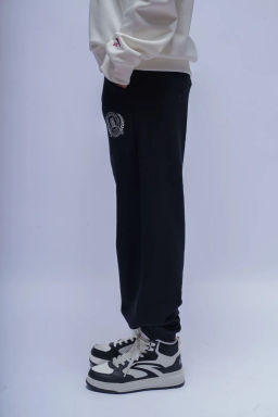 Брюки трикотажные утепленные Черный