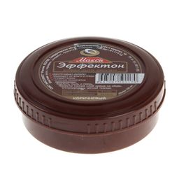 ЭФФЕКТОН крем д/обуви МАКСИ шайба 100мл Коричневый