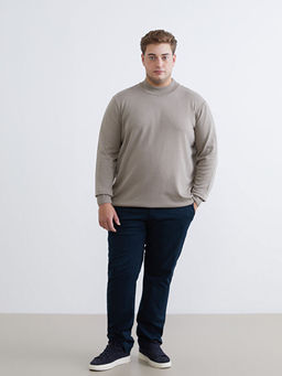 Yar?m Bal?k?? Yaka Erkek Triko Kazak