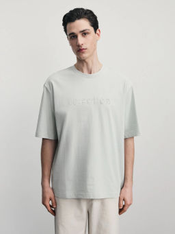 Футболка с вышивкой на груди / Zarina  фото 3