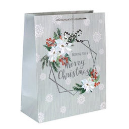 Цена за 12 шт. Пакет подарочный 26х32х12см / 5288L /уп 12/384/Новый год - Галеонтрейд фото 3