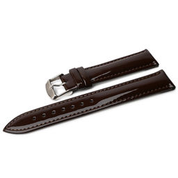 Ремешок для часов натуральная кожа темно-коричневый 24 мм C12-24dark-brown