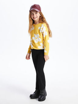 Bisiklet Yaka Uzun Kollu K?z ?ocuk Triko Kazak - Waikiki фото 2