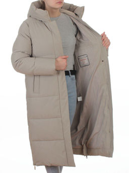 L667 BEIGE Пальто зимнее женское (200 гр. холлофайбер) - Fashion фото 7