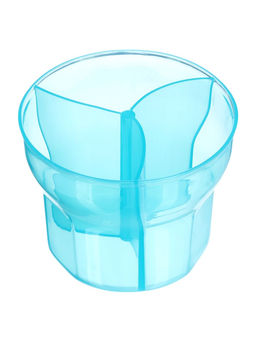 Контейнер для хранения детского питания, 3 секции по 75 мл., 9.5×8.5 см, 225 мл., голубой