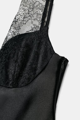 SATIN TOP WITH LACE - Zara фото 7