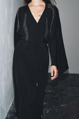 ZW COLLECTION BEADED EMBROIDERED DRESS