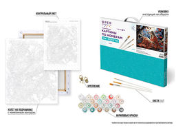 ФРЕЯ PNB/PL-359 Набор для раскрашивания по номерам 50 х 40 см Погруженная в книгу