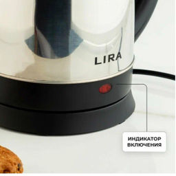 0109 Чайник электрический LR (диск,нерж сталь1,8 л.1500Вт) LIRA (х12) - Mayer&boch фото 4