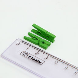 Набор прищепок для декора 50 шт., зелёные — 2,5 см