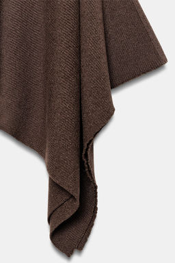 FALDA MIDI ASIM?TRICA PUNTO / Marr?n - Zara фото 8