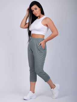 Бриджи Аморе полынь, трикотаж - Малина фото 4